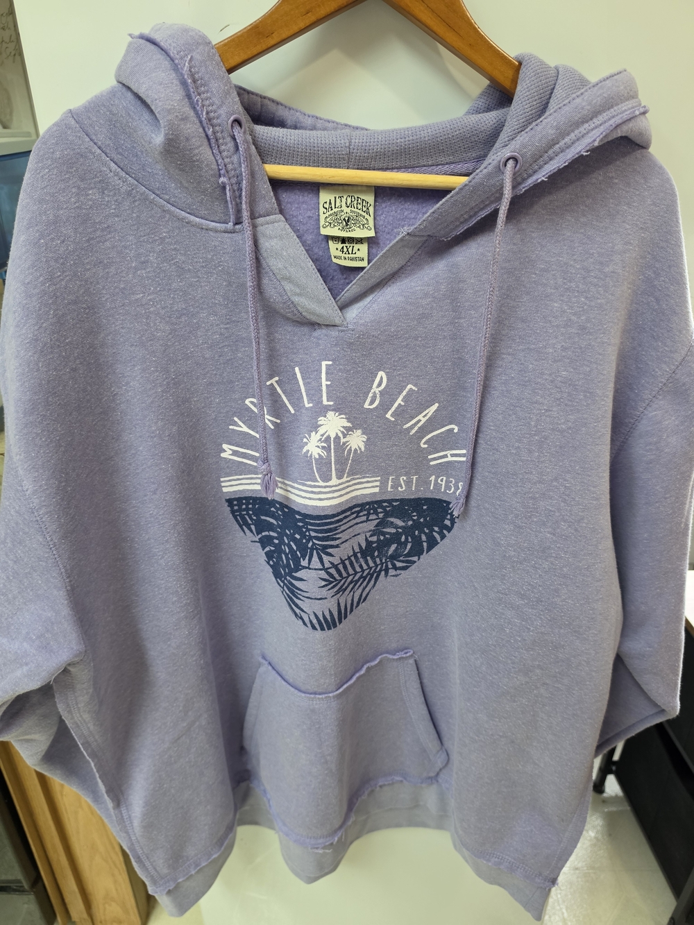 Salt Creek Myrtle Beach Purple Hoodie Sweatshirt 4XL
